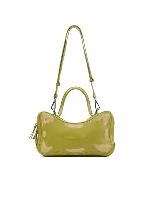 curved top-handle shoulder bag