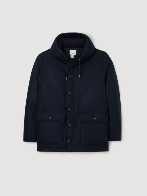 HOODED WOOL PARKA