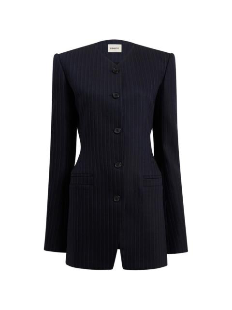 Naran pinstripe button jacket