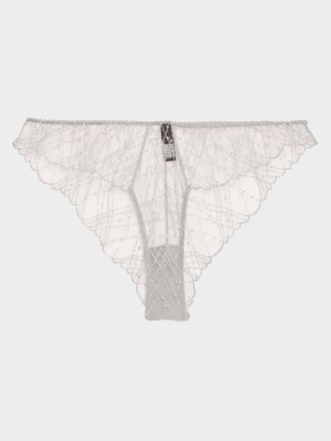 A Pois Embroidered Lace Briefs