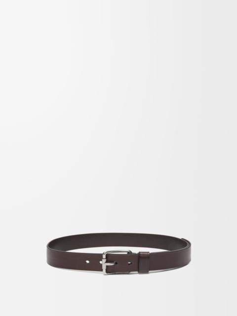 Roller Curve belt in vegetable-tanned calfskin