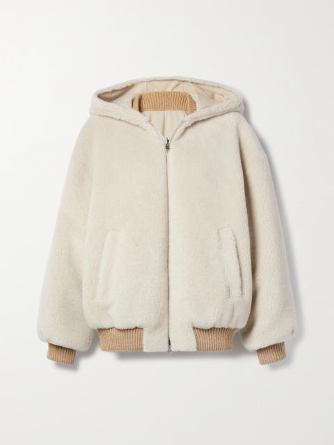 Carley Reversible Cashmere And Silk-blend Fleece And Twill Jacket