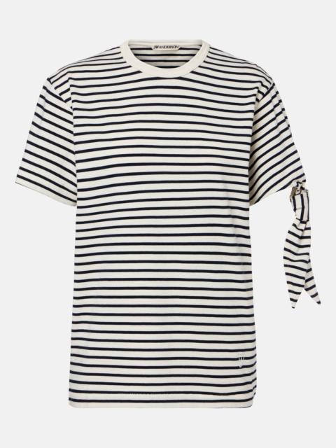 Striped cotton jersey T-shirt