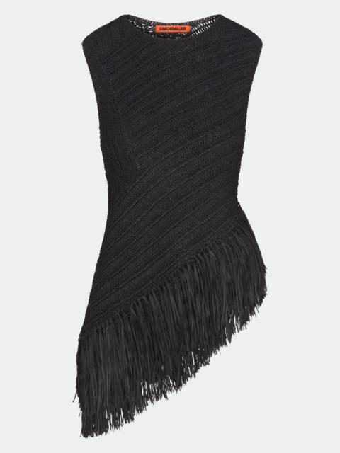 Beja Crochet Top In Black