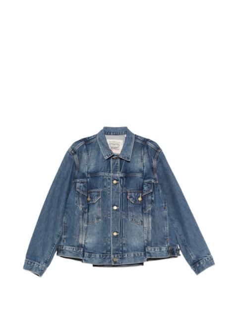 buttoned denim jacket