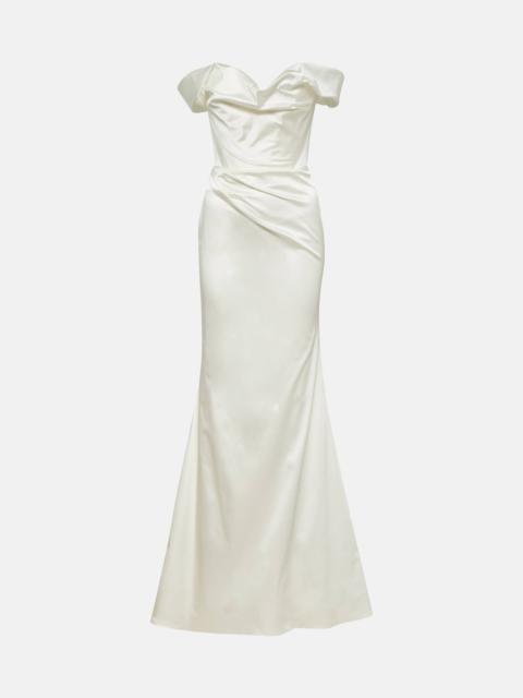 Vivienne Westwood Bridal Nova Cora crpe satin gown - P00802187 | REVERSIBLE