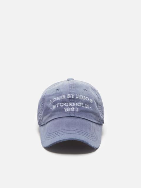 Washed logo cap - Navy