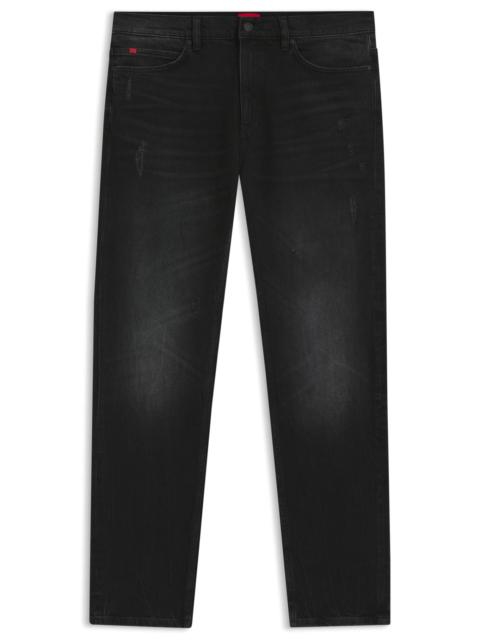 SLIM-FIT JEANS IN DARK-GRAY COMFORT-STRETCH DENIM