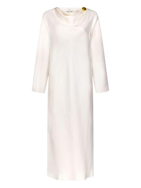 Zoya draped midi dress