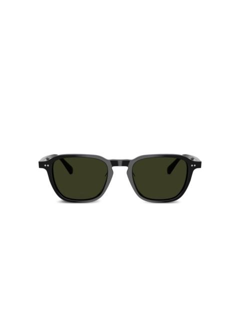 geometric-frame sunglasses