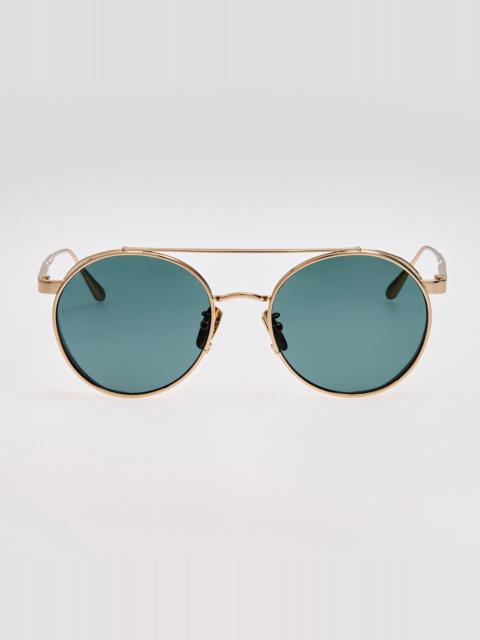 Conor Sunglasses in Green and Gold
