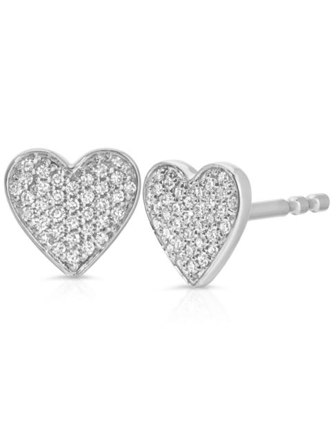 Pavé Charm Stud - Heart