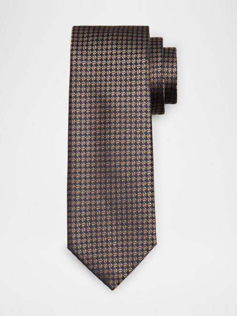 Men's Neat Jacquard Silk Tie