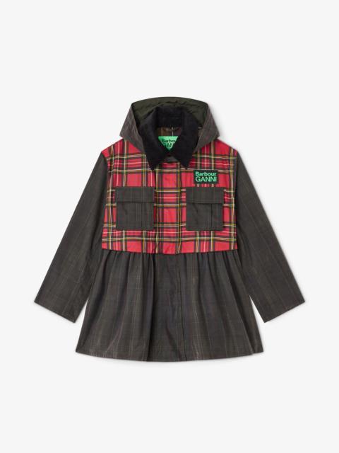 PEPLUM WAX JACKET IN TARTAN