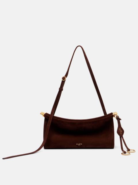 Le Click suede shoulder bag