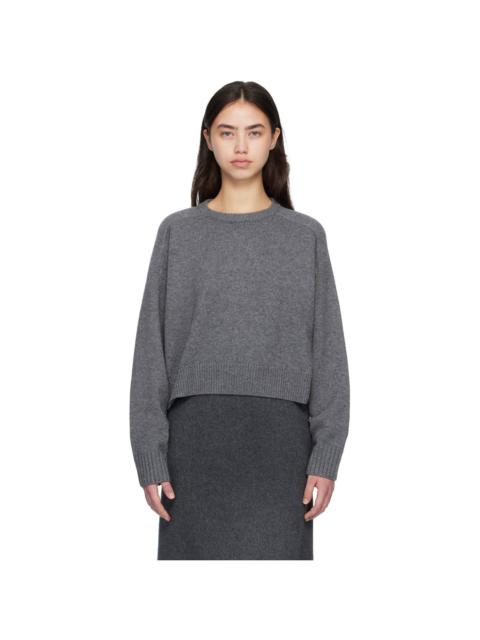 Gray BRUZZI LDS Cropped Sweater
