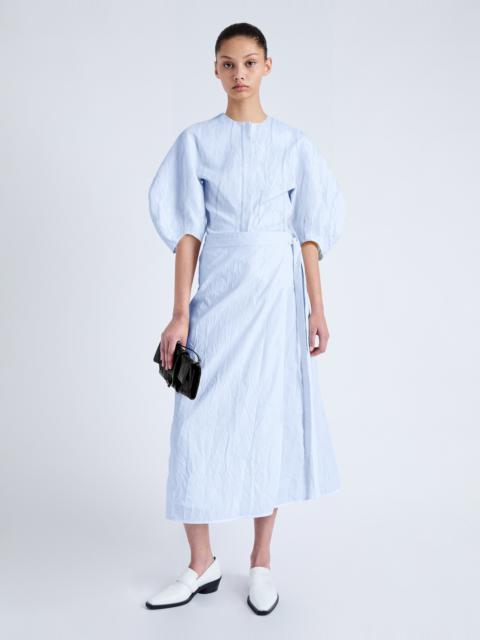 Alicia Dress in Crinkled Cotton Gabardine