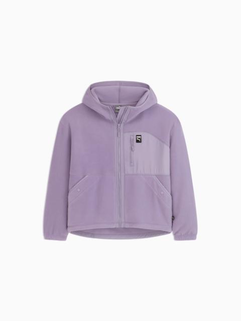 Polar Fleece Hooded Jacket Women