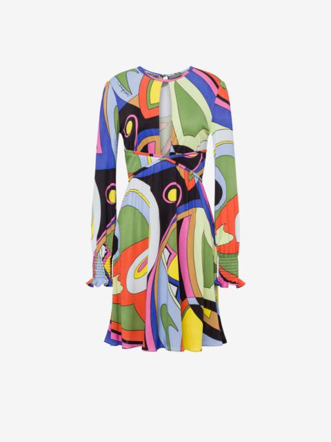 MULTICOLOUR PRINT JERSEY DRESS