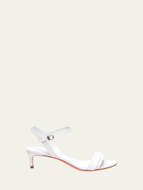Sirolo Leather Ankle-Strap Sandals