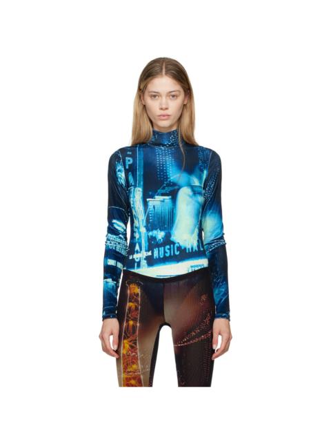 Navy 'The Velvet Pigalle' Bodysuit