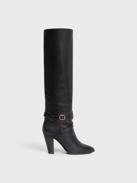 HIGH SLOUCHY BUCKLE BOOT CELINE WILTERN in CALFSKIN