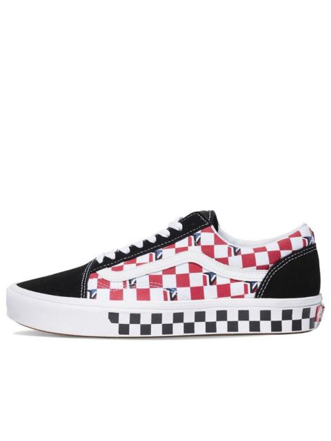 Vans Comfycush Old Skool Dimension In Checkerboard 'Black Red Blue' VN0A3WMA1NG