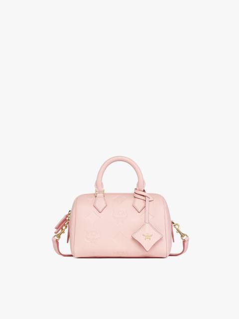 Ella Boston Bag in Maxi Monogram Leather