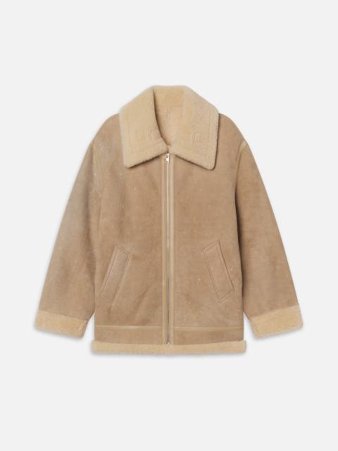 The Aged Shearling Aviator Jacket