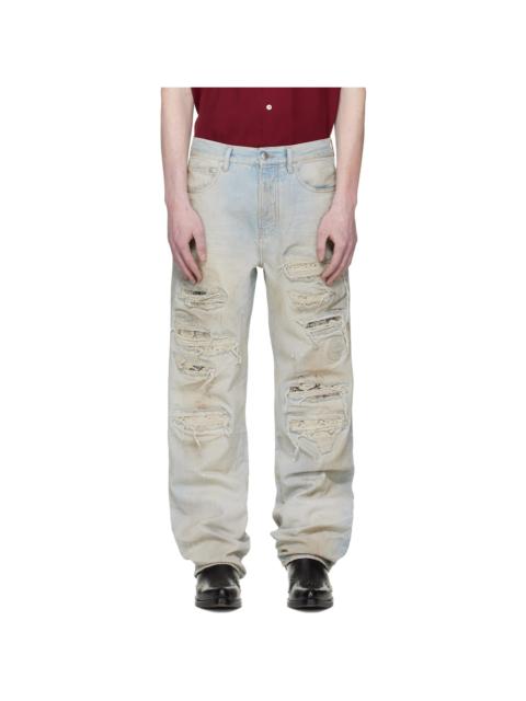 Blue Snake Thrasher Straight Jeans