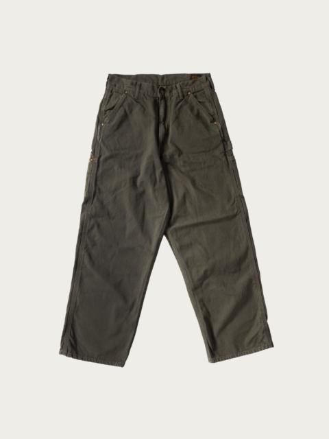 Dad's Fit Oxford Painter Pants - Army Green