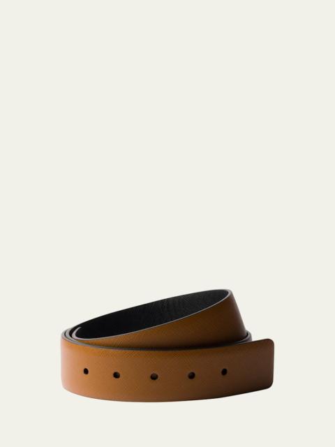 Men's Reversible Saffiano Dress Belt
