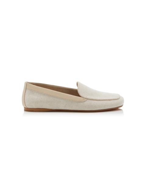 Monroe Canvas and Leather Loafers white