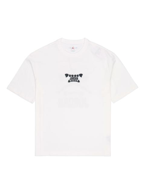 Air Jordan Round Neck Short Sleeve T-Shirt Unisex White DX5970-100