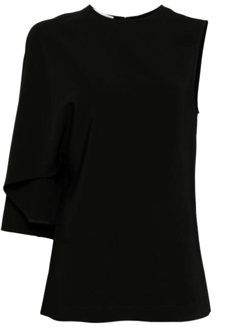 asymmetric one-sleeve top