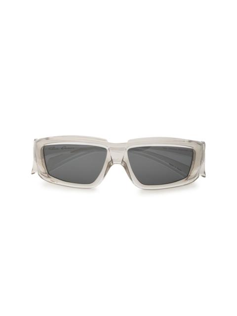 transparent square frame sunglasses