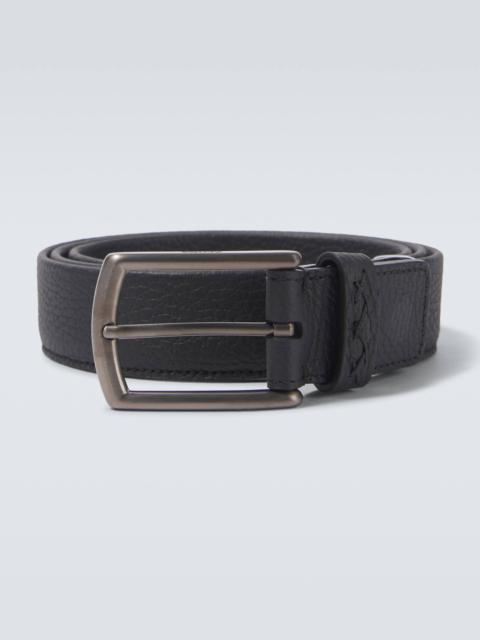 Leather belt