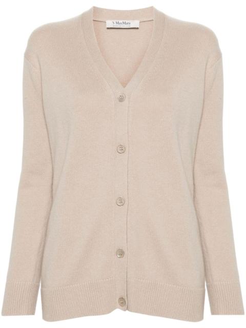 button-up wool-blend cardigan
