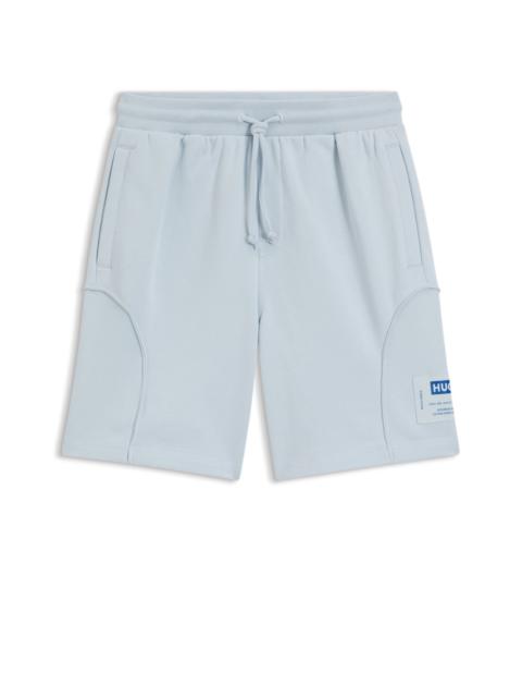 LOGO-LABEL SHORTS IN A COTTON BLEND