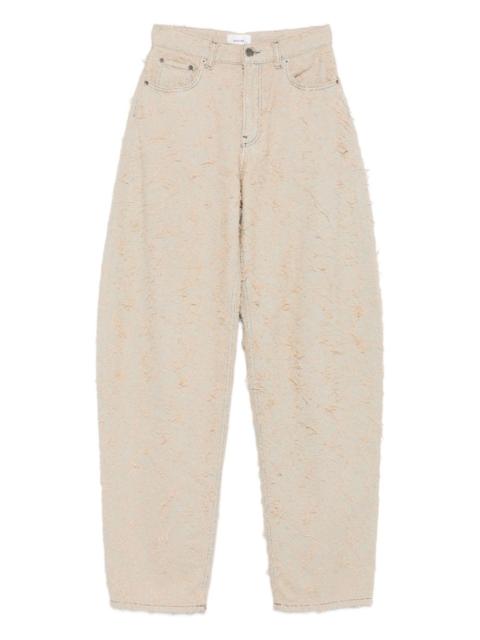 Bibi jacquard tapered jeans