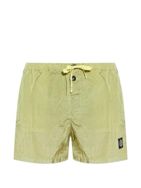 logo-patch swim shorts