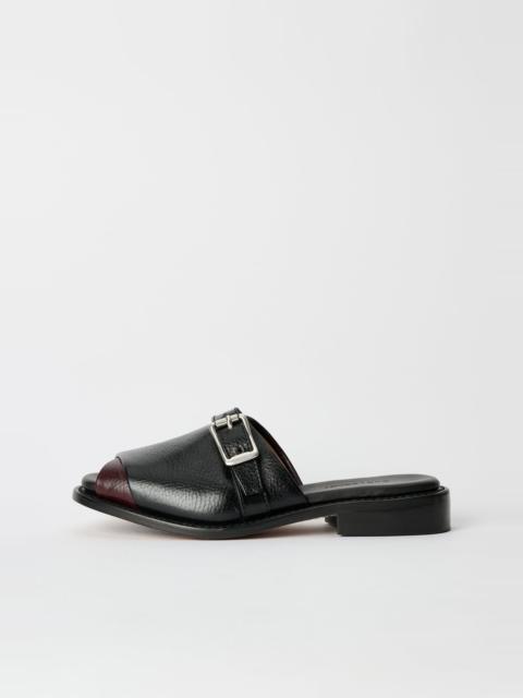 Ginza Sandal Deep Black Leather
