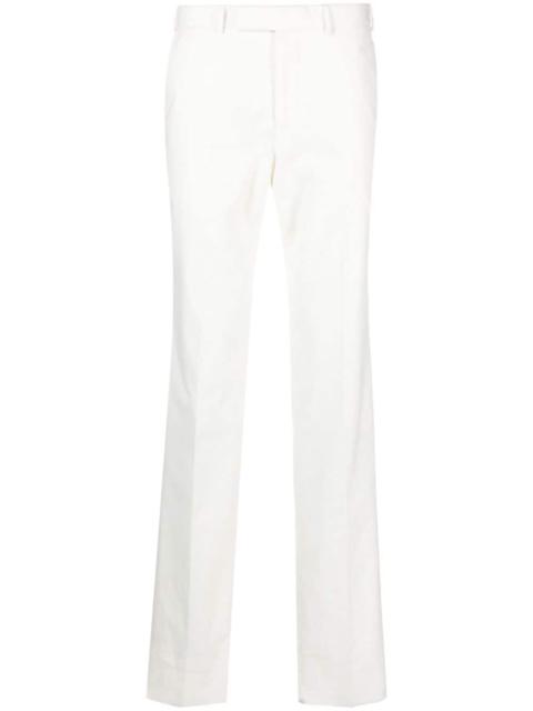 mid-rise straight-leg trousers