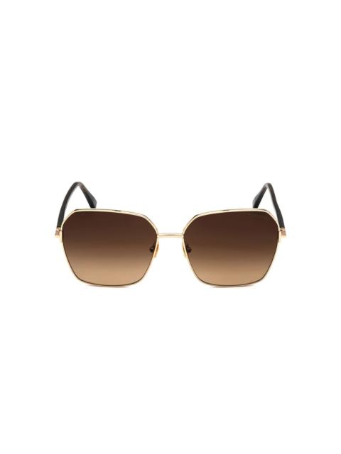 Claudia square-frame sunglasses