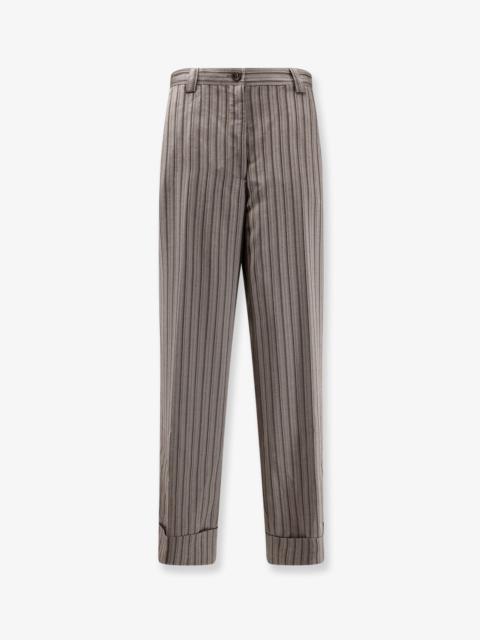 Pakora Viscose Trousers With Striped Motif