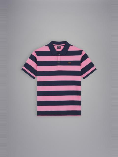 COTTON PIQUÉ POLO WITH ICONIC BADGE