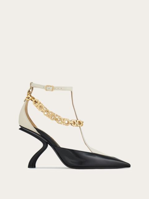 S-shaped heel pump with Gancini chain