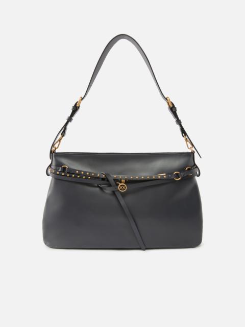 BELT BAG BIG LARGE SHOULDER BAG IN LEATHER