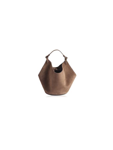 Mini Lotus Suede Tote brown