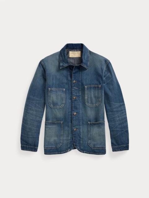 Cotton-Linen Denim Engineer Jacket